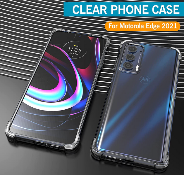 Чохол накладка WXD для Motorola Moto Edge 20 / прозорий 087026 фото