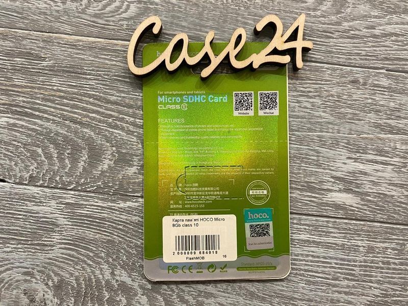 Micro SDHC Card HOCO на 8gb (Class 10) 81793 фото