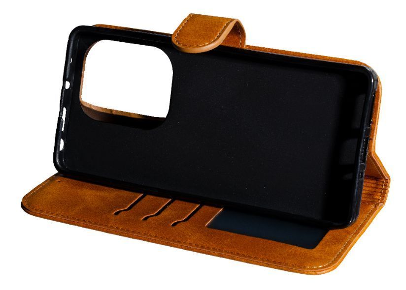 Шкіряний чохол-книжка Business Book на Xiaomi Redmi Note 13 Pro (4G) / brown 200746 фото