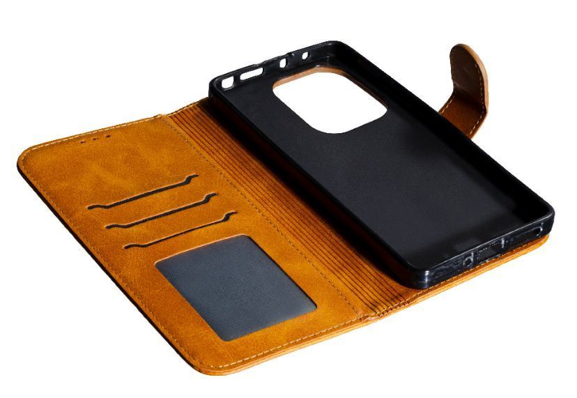 Шкіряний чохол-книжка Business Book на Xiaomi Redmi Note 13 Pro (4G) / brown 200746 фото