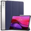 Кожаный чехол книжка Crazy Horse на планшет Lenovo Yoga Tab Plus (12.7) / синий