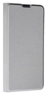 Шкіряний чохол книжка Fibra case на Poco C75 / сірий 201398 фото