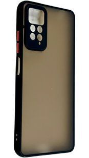TPU чехол накладка Matte Color Case для Xiaomi Redmi Note 11 Pro черный 092058 фото