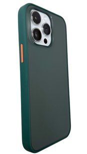 TPU чехол Matte Color Case (TPU) на iPhone 14 Pro Max темно-зеленый 088080 фото