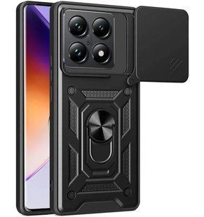PC + TPU чохол Camshield Armor для Xiaomi 14T / чорний 097635 фото