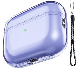 Чехол Clear Silicone Case для AirPods Pro 2 синий 090229 фото