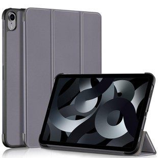 Кожаный чехол книжка Crazy Horse на планшет iPad 10.9" 2022 (10th Gen) / серый 099251 фото