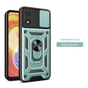 PC + TPU чехол Camshield для Motorola E13 / зеленый 89197 фото