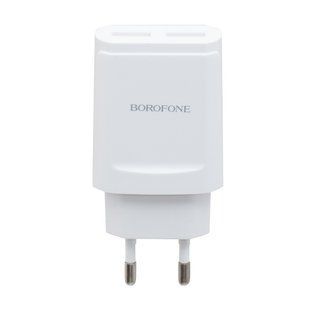 Мережеве ЗП Borofone BA8A 2USB 2.1A (2 кольори) 16729 фото