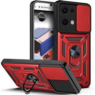 PC + TPU чохол Camshield armor на Xiaomi Redmi Note 13 (5G) / червоний 097070 фото