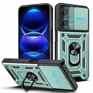 PC + TPU чехол Camshield armor для Xiaomi Redmi Note 12 Pro (5G) / зеленый 091201 фото