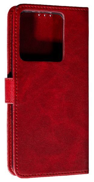 Шкіряний чохол-книжка Business Book на Xiaomi Redmi Note 13 (5G) / червоний 095940 фото