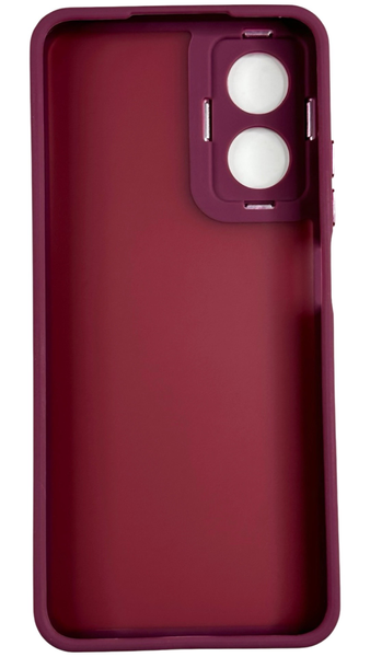 TPU чохол Luxury Metal Lens на Oppo A17K бордовий 88447 фото