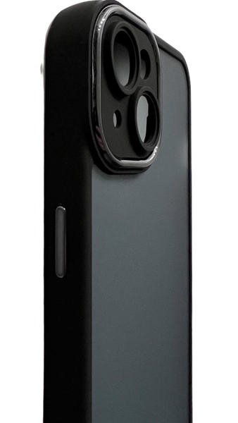 TPU чохол Luxury Metal Lens на iPhone 14 Pro Max (на айфон 14 про макс) чорний 086422 фото