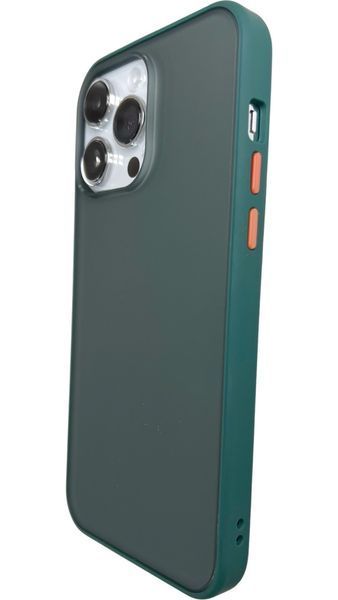 TPU чехол Matte Color Case (TPU) на iPhone 14 Pro Max темно-зеленый 088080 фото