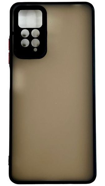TPU чехол накладка Matte Color Case для Xiaomi Redmi Note 11 Pro черный 092058 фото