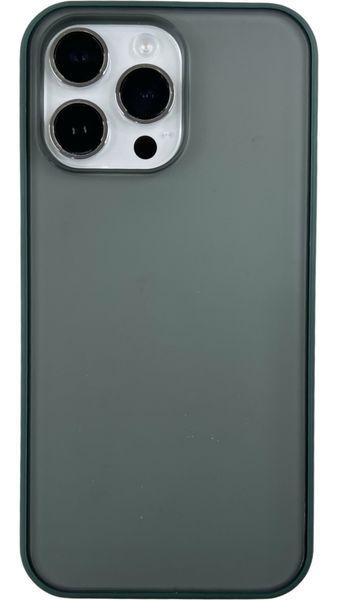 TPU чехол Matte Color Case (TPU) на iPhone 14 Pro Max темно-зеленый 088080 фото