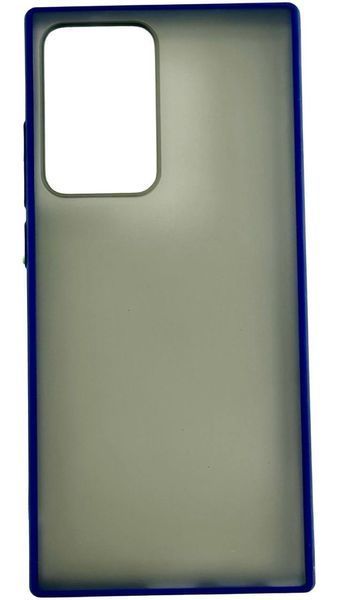 TPU чохол накладка Matte Color Case для Samsung Galaxy Note 20 Ultra синій 92258 фото