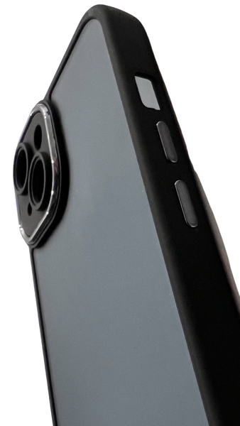 TPU чохол Luxury Metal Lens на iPhone 14 Pro Max (на айфон 14 про макс) чорний 086422 фото