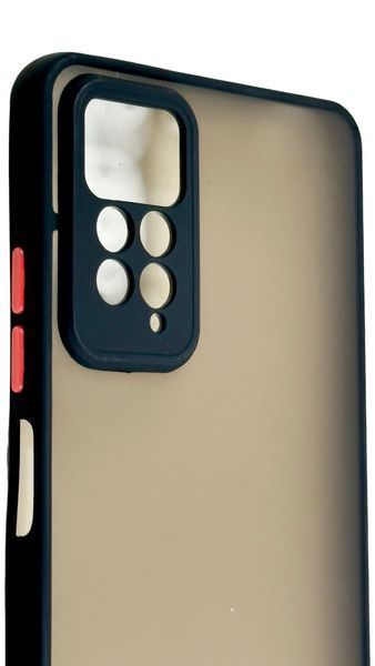 TPU чехол накладка Matte Color Case для Xiaomi Redmi Note 11 Pro черный 092058 фото