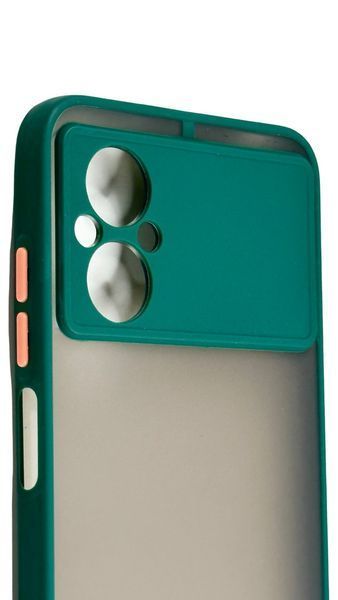 TPU чохол накладка Matte Color Case для Poco M4 5G темно-зелений 092658 фото