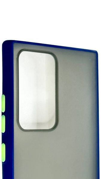 TPU чохол накладка Matte Color Case для Samsung Galaxy Note 20 Ultra синій 92258 фото