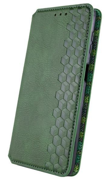 Шкіряний чохол книжка Cubic для Samsung Galaxy M35 (5G) / зелений 201310 фото