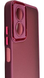 TPU чохол Luxury Metal Lens на Oppo A17K бордовий 88447 фото 4