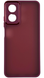 TPU чохол Luxury Metal Lens на Oppo A17K бордовий 88447 фото 1