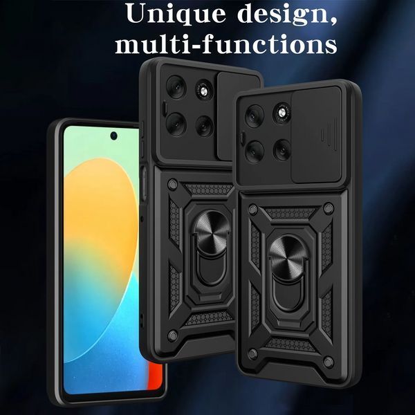 PC + TPU чохол Camshield Armor для Motorola Edge 60 Pro / чорний 100360 фото
