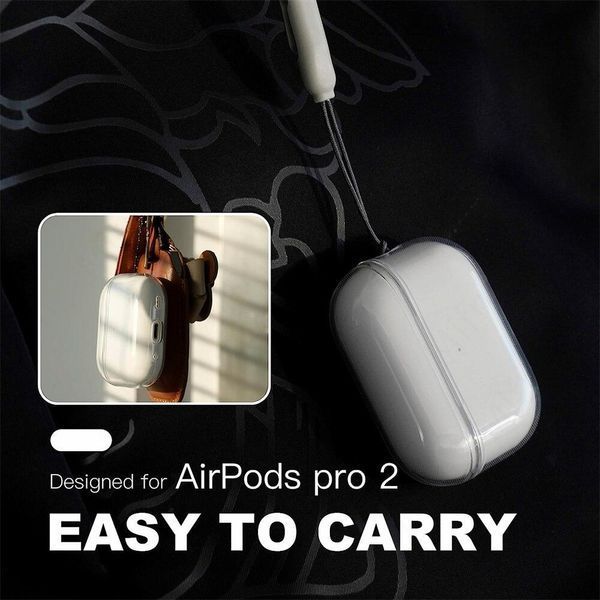 Чехол Clear Silicone Case для AirPods Pro 2 синий 090229 фото