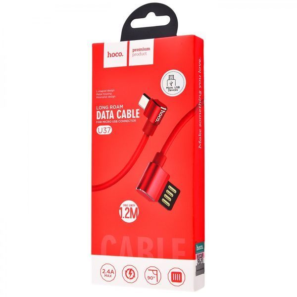 Hoco U37 Long Roam Micro USB Cable (1.2m) (2 цвета) 16940 фото