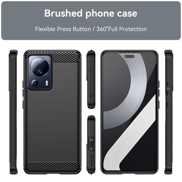 TPU чехол накладка Urban для Xiaomi 13 Lite черный 088348 фото