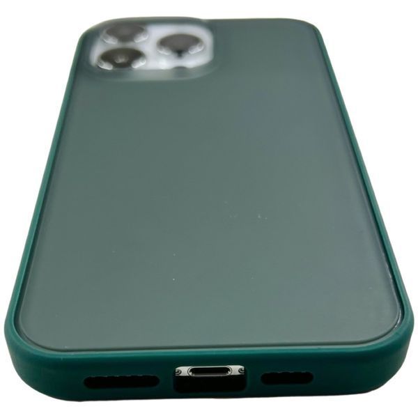 TPU чехол Matte Color Case (TPU) на iPhone 14 Pro Max темно-зеленый 088080 фото