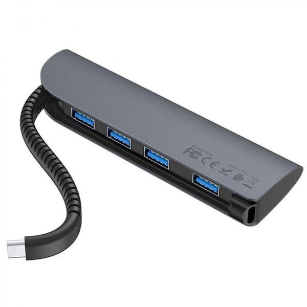 HUB переходник Hoco HB12 Victory (Type-C to USB3.0*4) 80571 фото