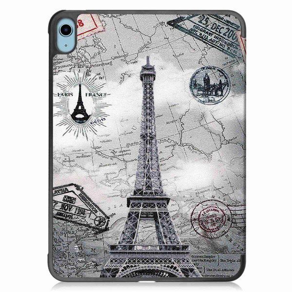 Шкіряний чохол книжка Crazy Horse на планшет iPad 10.9" 2022 (10th Gen) / paris 100442 фото