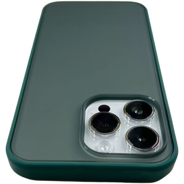 TPU чехол Matte Color Case (TPU) на iPhone 14 Pro Max темно-зеленый 088080 фото