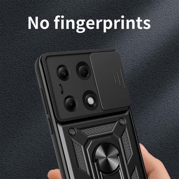 PC + TPU чехол Camshield armor на Xiaomi Redmi Note 13 Pro (4G) / красный 095779 фото
