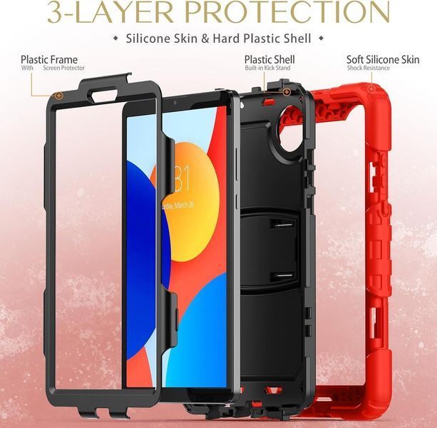 Чохол Massive Armor Tablet на планшет Xiaomi Redmi Pad SE (8.7") / червоний 098588 фото