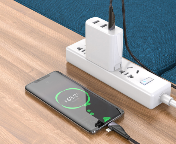 USB кабель HOCO U95 Freeway Type-C to Type-C/Lightning (3A, 20W, 1.2m) чорний 87226 фото