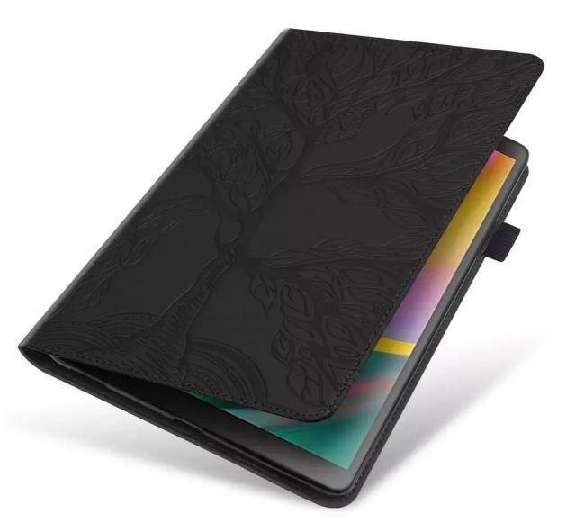 Чохол-книжка Wood Book на планшет Samsung Galaxy Tab A11 (8.7") / чорний 100850 фото