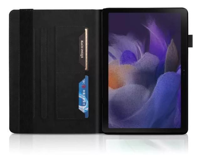 Чохол-книжка Wood Book на планшет Samsung Galaxy Tab A11 (8.7") / чорний 100850 фото