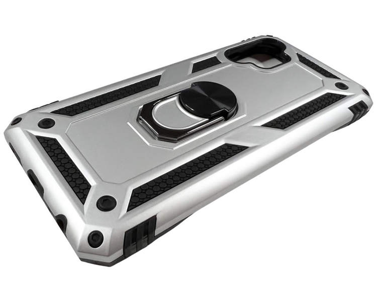 PC + TPU чохол New armor для Samsung Galaxy A13 (на самсунг а13) сріблястий 085789 фото