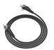 USB кабель HOCO U95 Freeway Type-C to Type-C/Lightning (3A, 20W, 1.2m) чорний 87226 фото 3