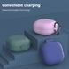 Силіконовий чохол із карабіном для Samsung Galaxy Buds Live light purple 89652 фото 2