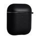 Силиконовый чехол с карабином для AirPods 1/2 (with fibra) Black 096971 фото 2
