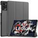 Кожаный чехол книжка Crazy Horse для Lenovo Legion Y700 (2025) (8.8") / серый 099750 фото 1