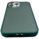 TPU чехол Matte Color Case (TPU) на iPhone 14 Pro Max темно-зеленый 088080 фото 4