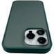 TPU чехол Matte Color Case (TPU) на iPhone 14 Pro Max темно-зеленый 088080 фото 5