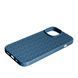 Чохол силіконовий Leather Case Weaving для iPhone 15 синій 092408 фото 2